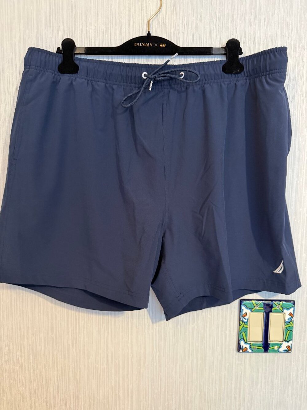 Nautical Dark Blue Swim Trunks 3XL